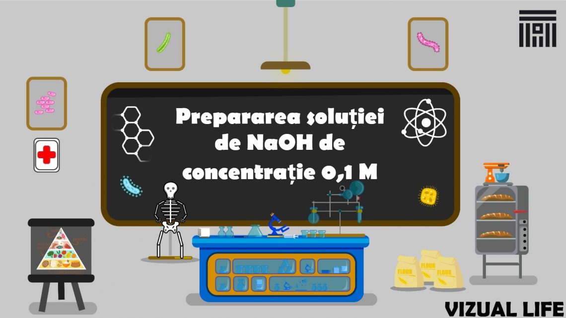 Prepararea soluției de NaOH de concentratie 0,1 M